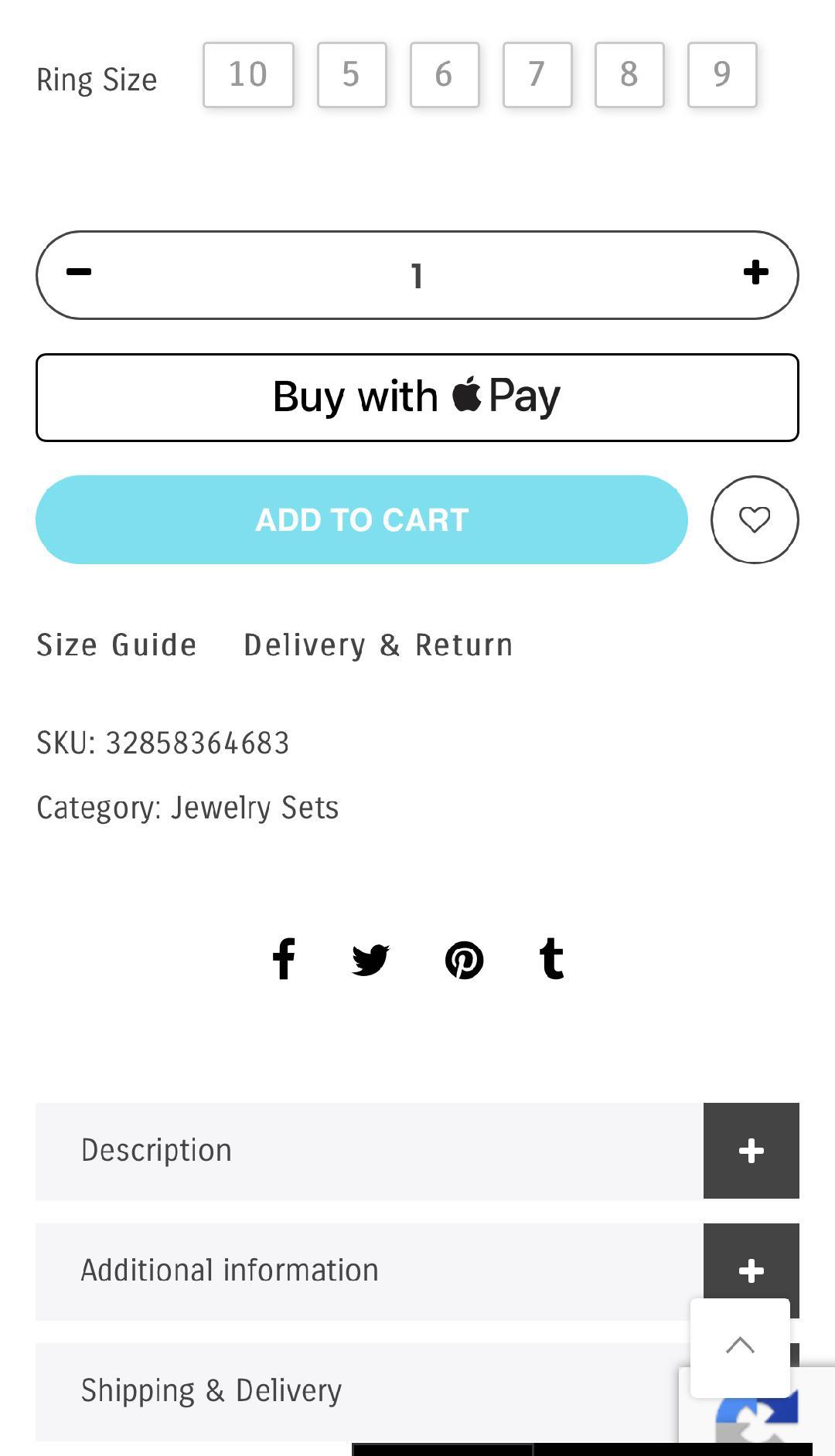 iOS Safari with Buy with Apple Pay